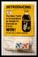 Dice : Dice - 6D - Dr Pepper Promotional Dice 1988 - Ebay Feb 2012